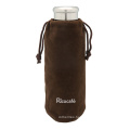 Glass Water Bottle with Protective Bag & Strainer